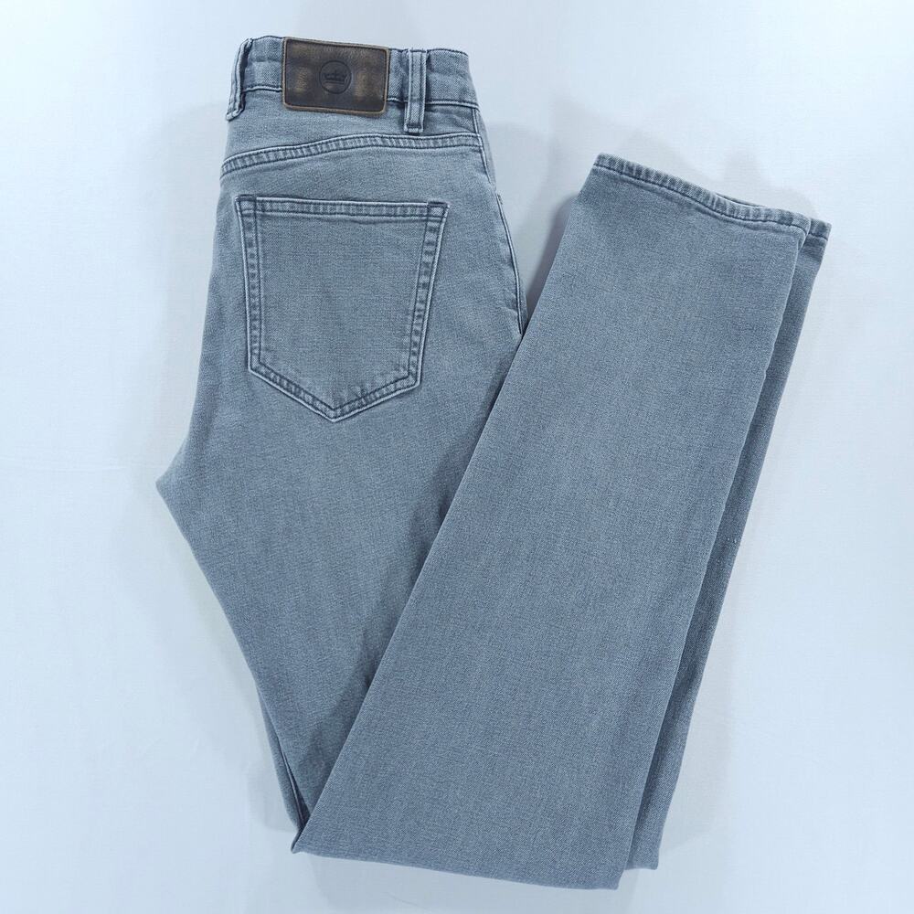 Peter Millar Men's Jeans 33 Gray Wash Slim Straight Stretch Denim 5-Pocket